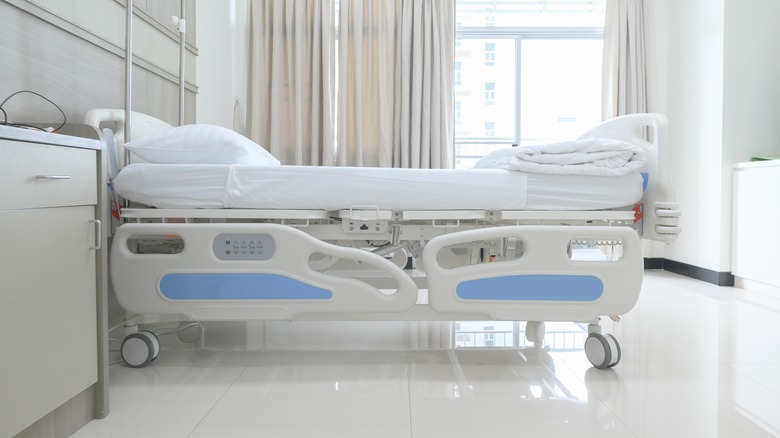 empty hospital bed