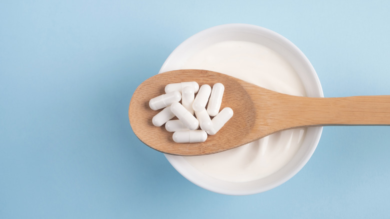 A spoonful of probiotic supplements