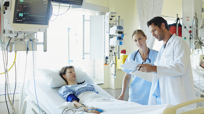 doctors and patient in hospital
