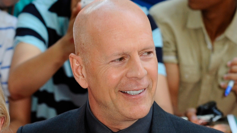 Bruce Willis at a red carpet event in 2013