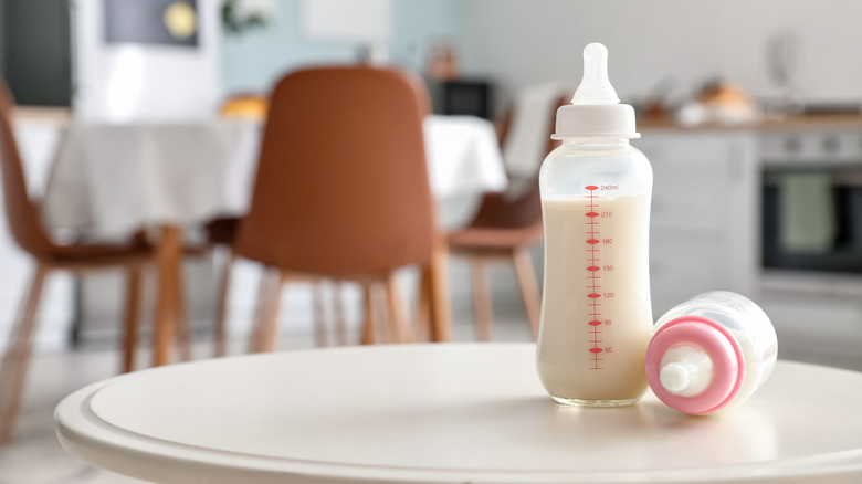 Baby formula in bottle