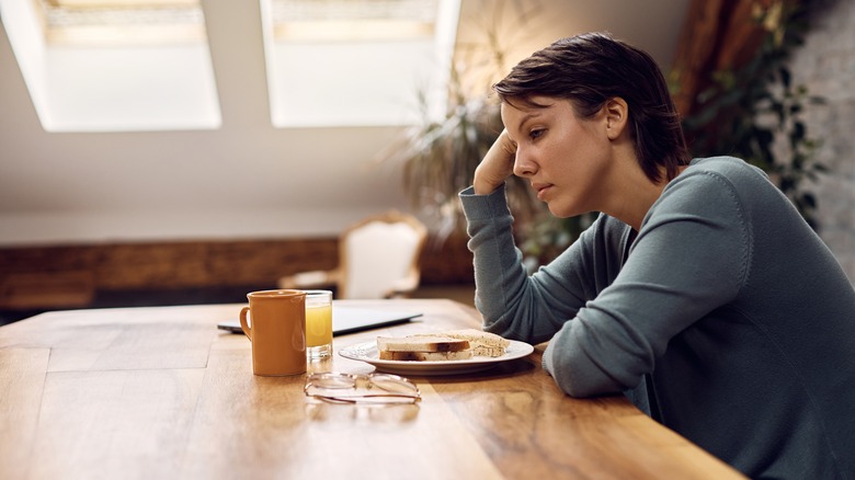 Woman with no appetite 