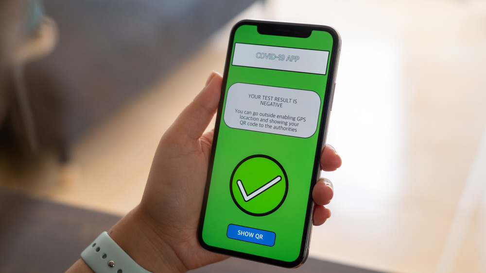 COVID-19 smartphone test results