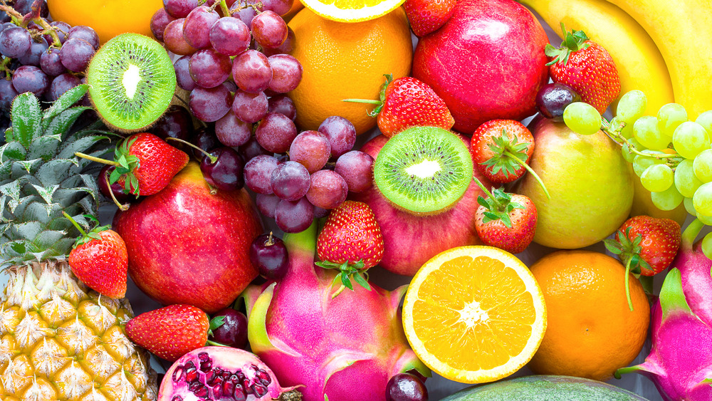 variety of different fruit