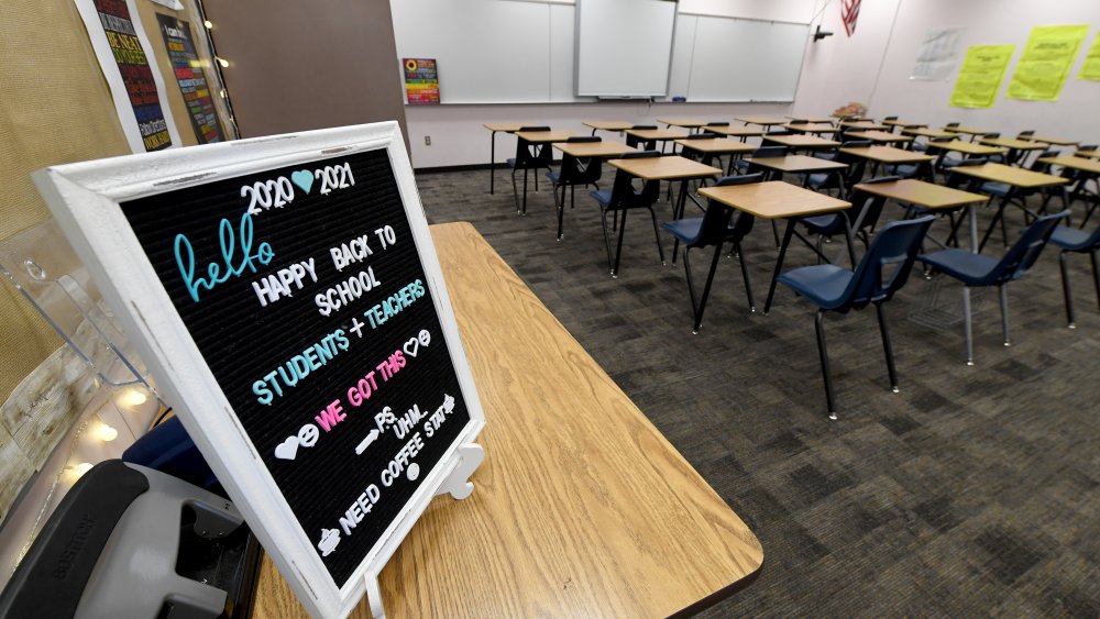 empty classroom