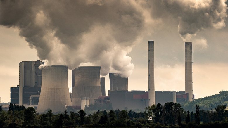 Industrial plant emitting large quantities of air pollutants