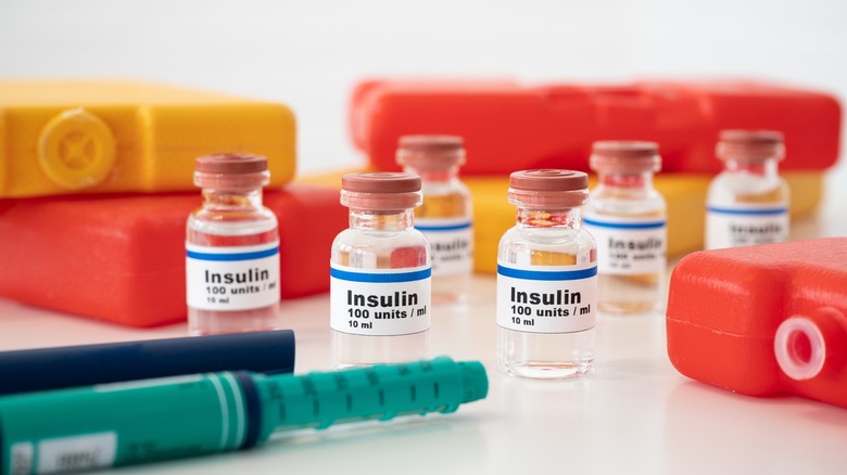 Vials of insulin