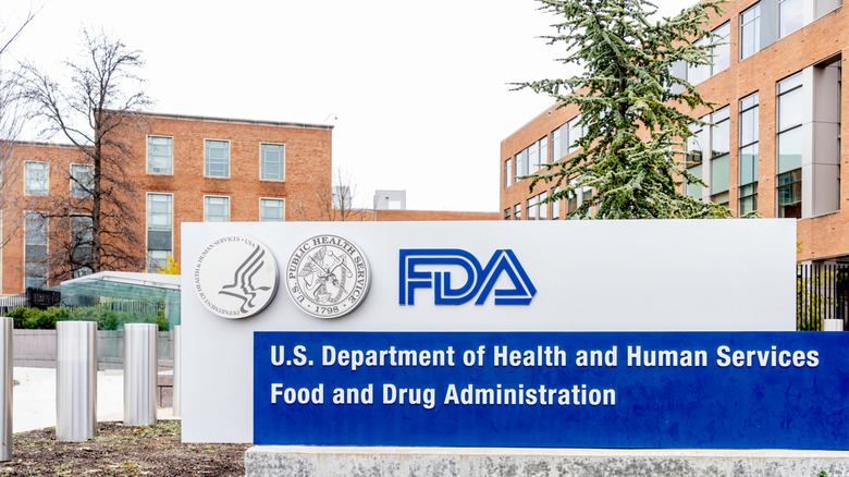 U.S. Food and Drug Administration Sign
