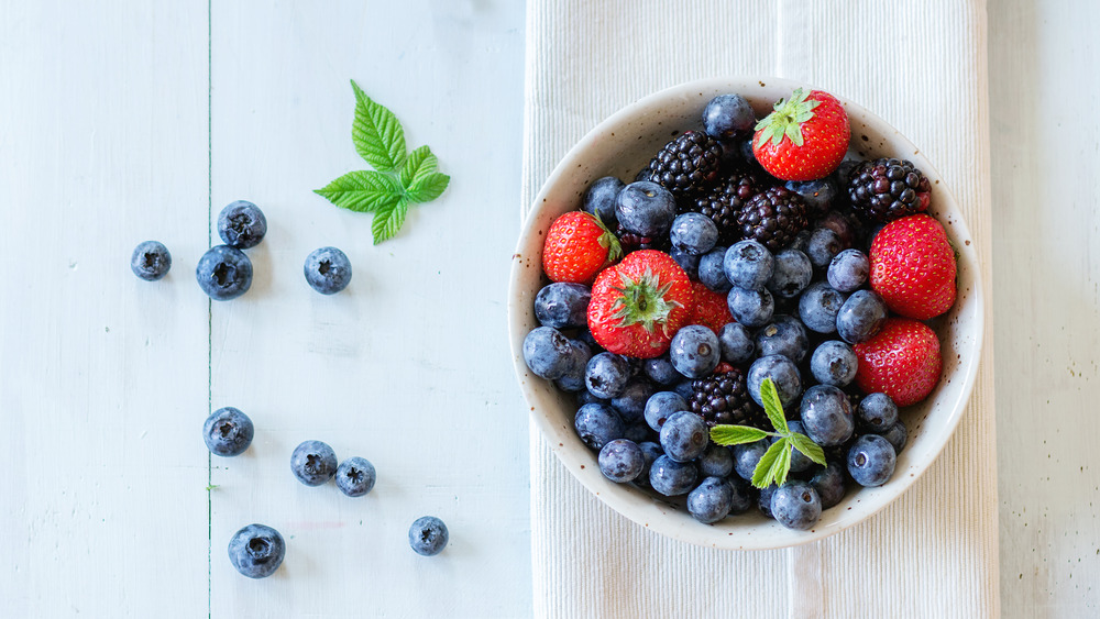 Bowl of mixed berries