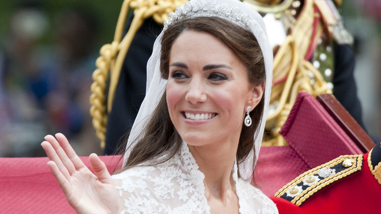 Kate Middleton at her wedding in 2011