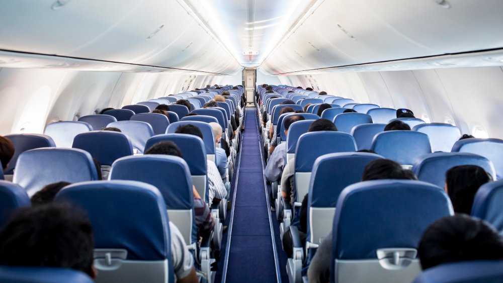 interior of an airplane