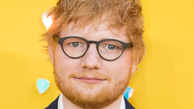 Ed Sheeran smirking