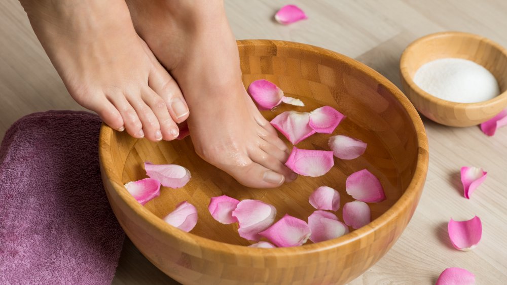 washing feet