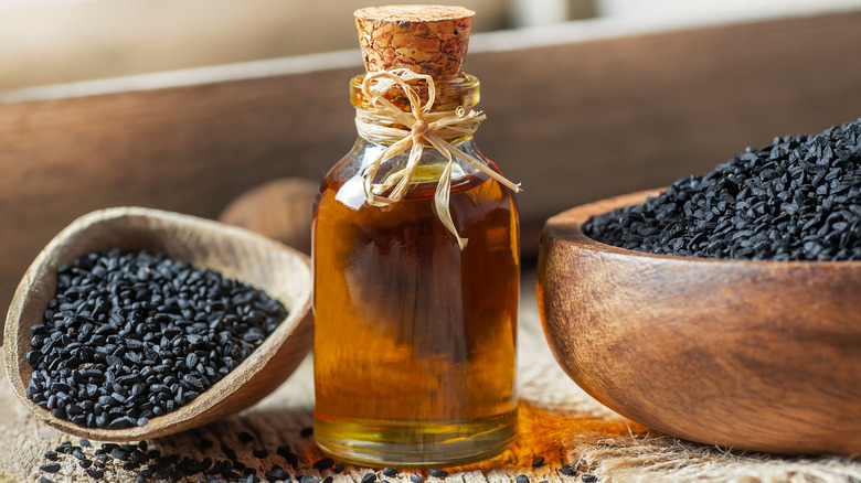 Black seeds and oil