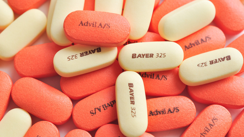 Bayer aspirin and Advil ibuprofen
