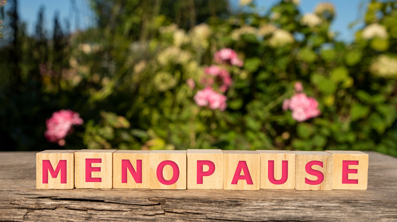menopause in block letters