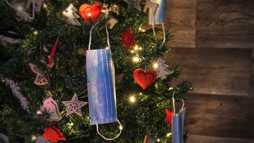 Christmas tree with masks