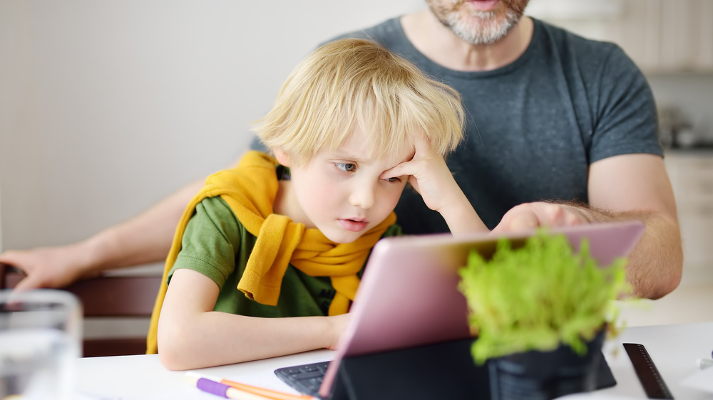 School aged child struggling