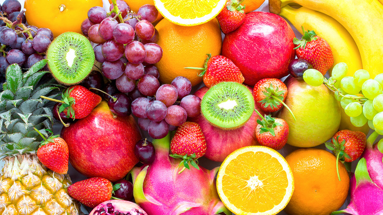 Colorful fruits and vegetables