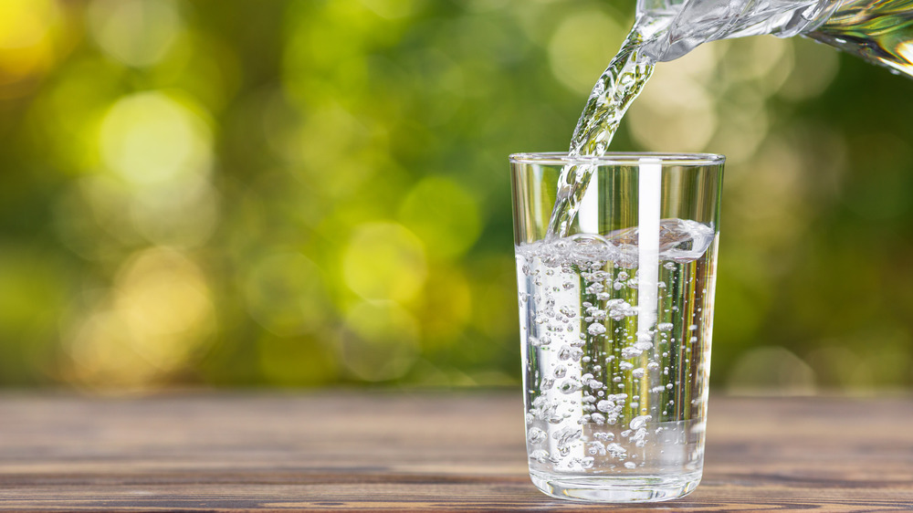 pouring water