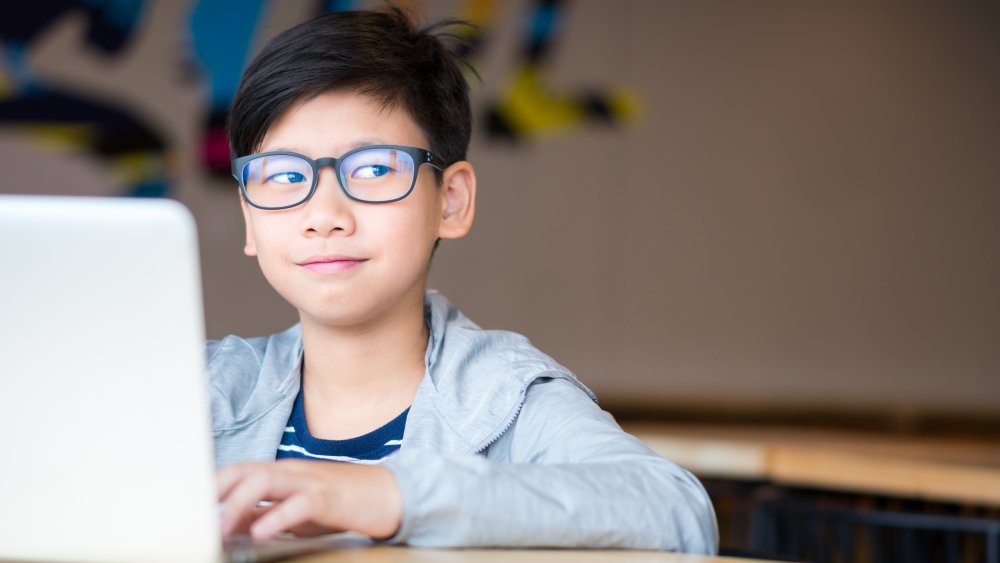Boy at computer