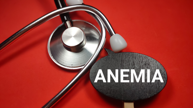 word anemia and stethoscope