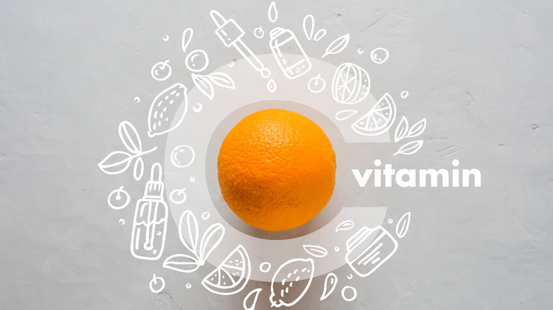 Vitamin C with orange 