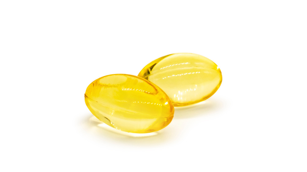 Close up of vitamin D supplements