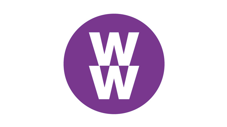 The Weight Watchers logo in the same shade as their purple plan documentation