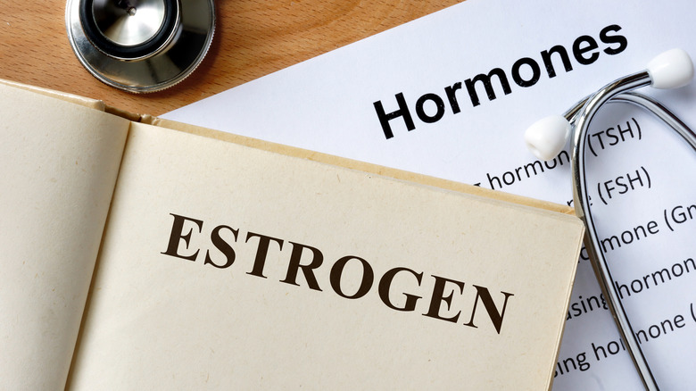 book saying "estrogen"