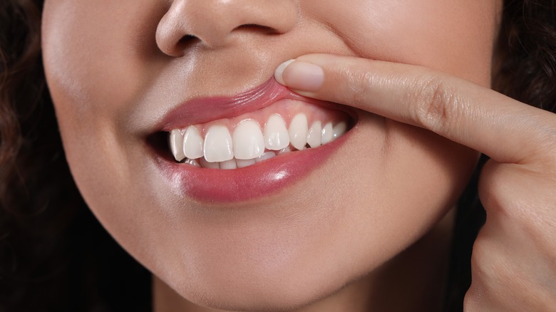 woman smiling