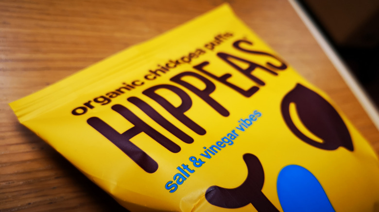 Snack bag of crunchy chickpeas