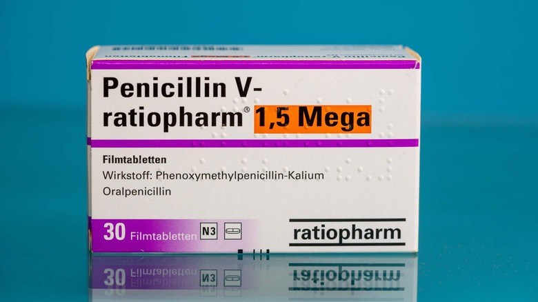 pharmacy box of penicillin