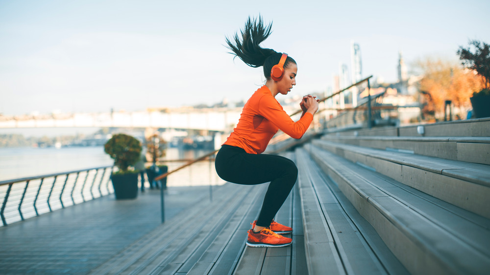 woman doing cardio