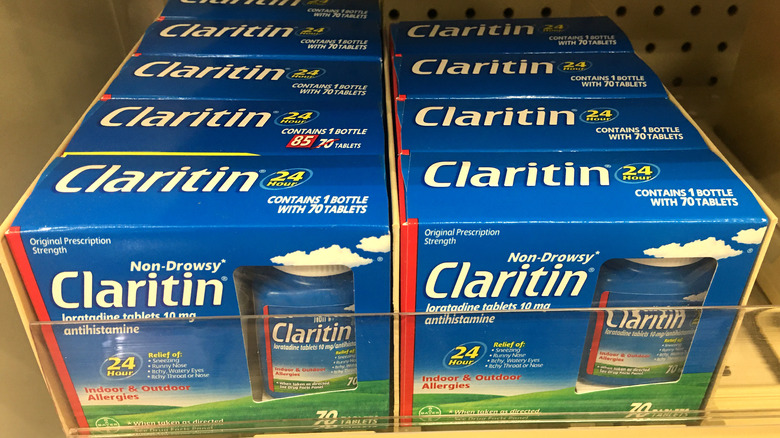 claritin on a shelf