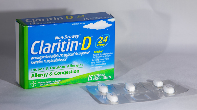 packet of Claritin tablets
