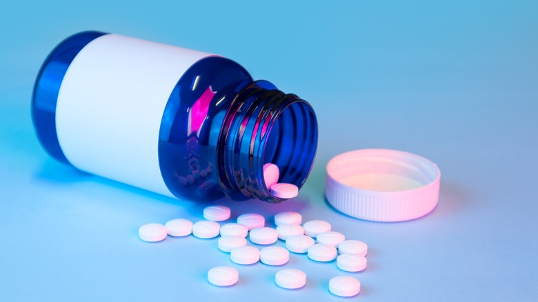 bottle of valium pills