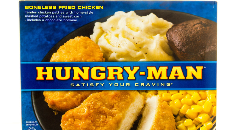 hungry man fried chicken frozen dinner