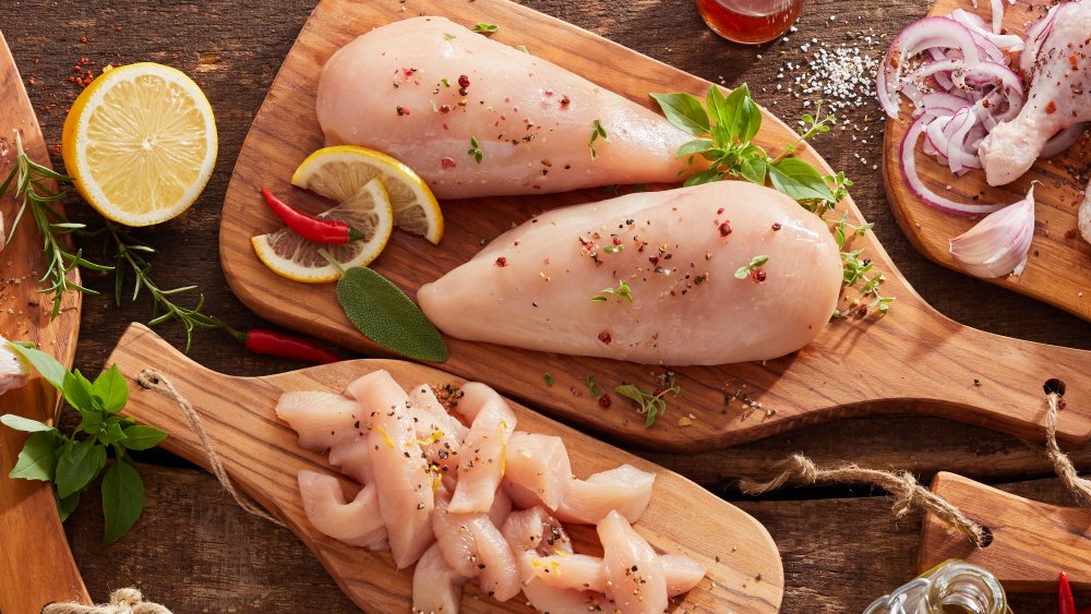 raw chicken thighs whole and sliced