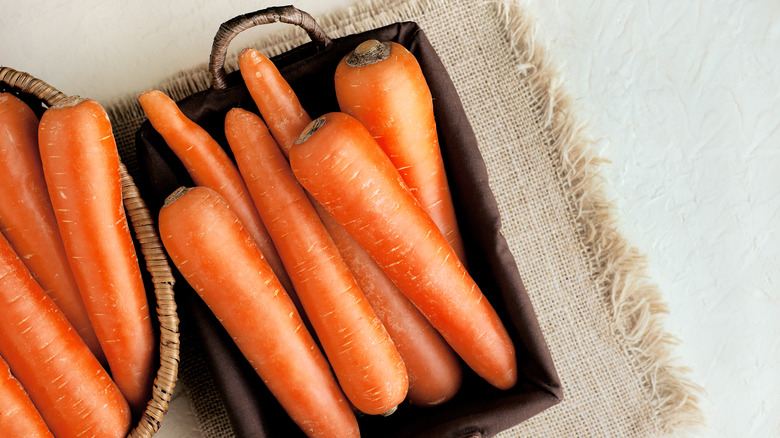 A basket of carrots