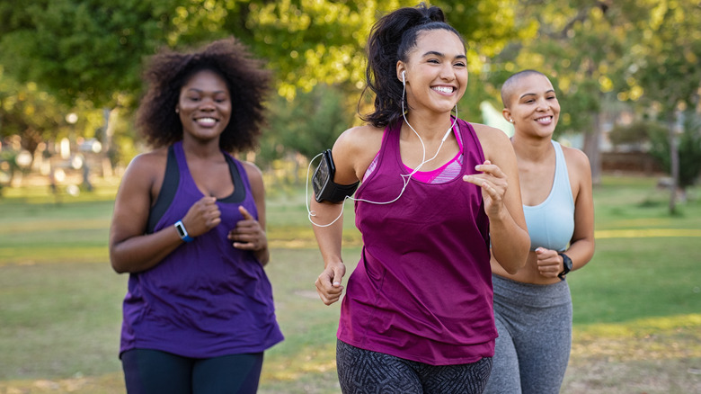 women jogging