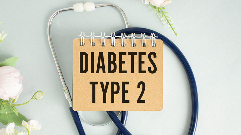 stethoscope with words Diabetes Type 2
