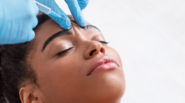 Woman getting Botox