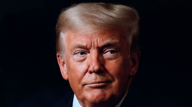 closeup of Donald Trump