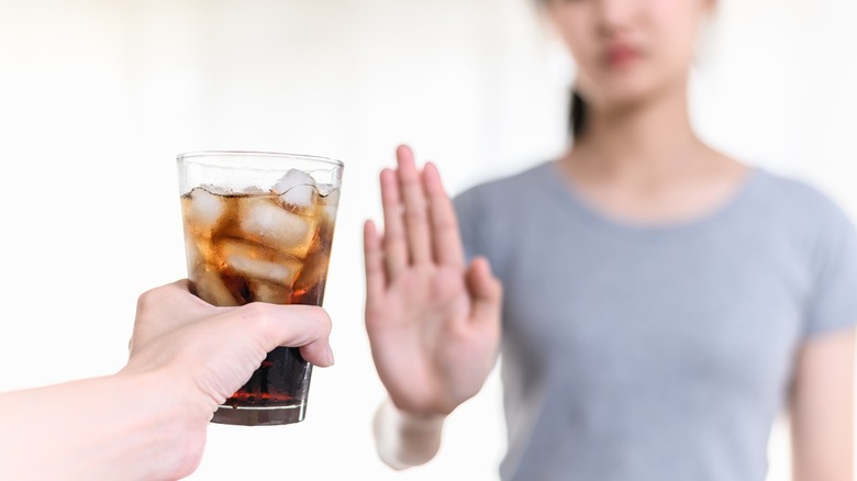 Saying no to cola drink