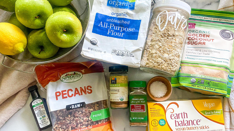 vegan apple crisp ingredients