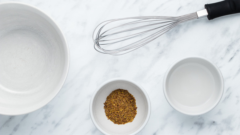 ingredients for vegan flax eggs