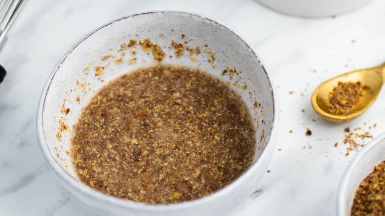 flax egg in bowl