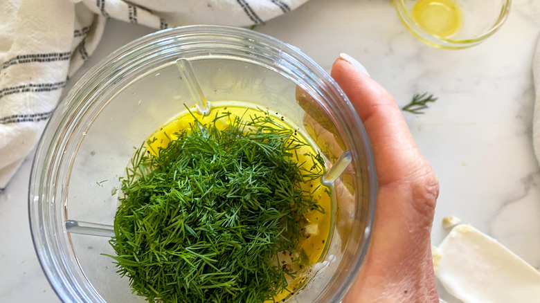 ingredients in blender 