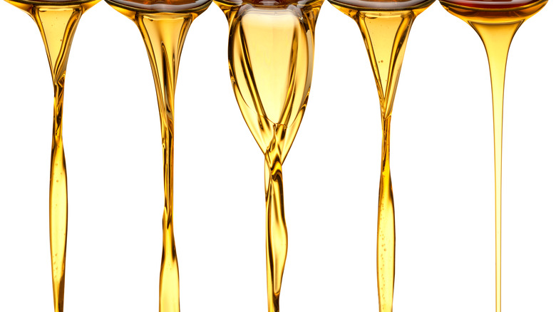 different streams of oil